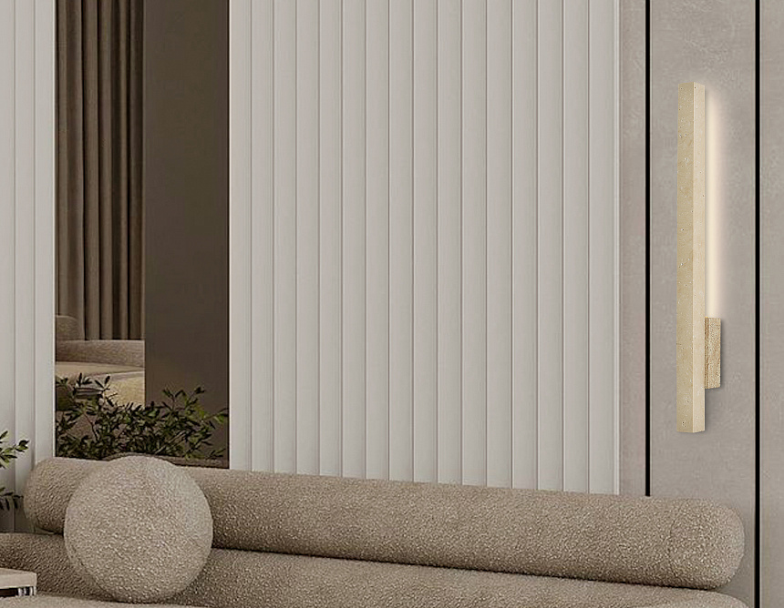 LH53625 BS/BG латунь/бежевый 8W 3000K 70*50*600