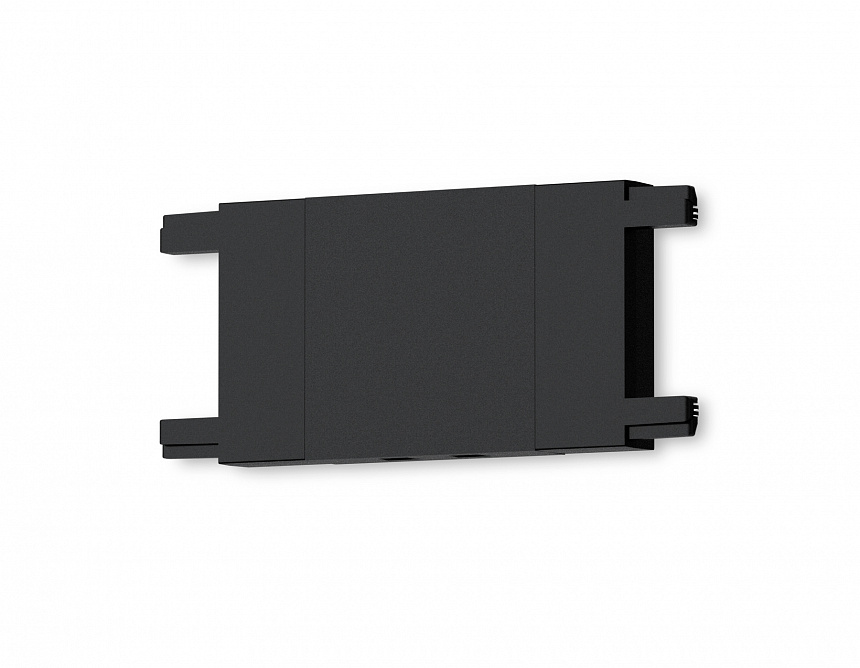 GV1109 BK черный прямой коннектор для накладного шинопровода 46*26*6