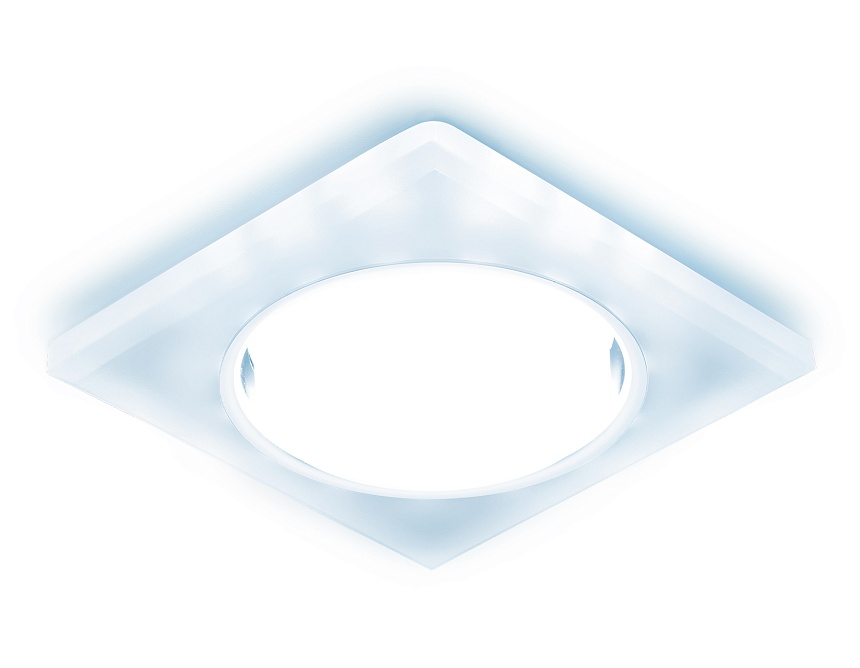 Встраиваемый точечный светильник GX53 с LED подсветкой G215 CH/WH