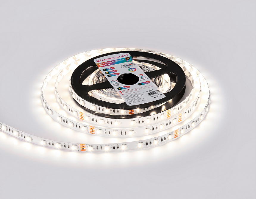 GS4402 5050 60Led /10W m/ 24V IP20 RGBW+4500K/ 5000*10*1.87mm (5 конт.) GS4402 5050 60Led /10W m/ 24V IP20 RGBW+4500K/ 5000*10*1.87mm (5 конт.)