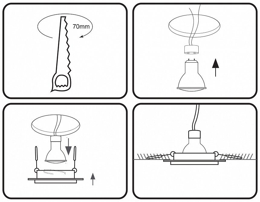 TN160 WH белый GU5.3 D92*38