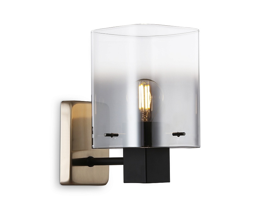 LH57045 BK/DBS/SM черный/темная латунь/дымчатый E14 max 40W 195*110*185 LH57045 BK/DBS/SM черный/темная латунь/дымчатый E14 max 40W 195*110*185
