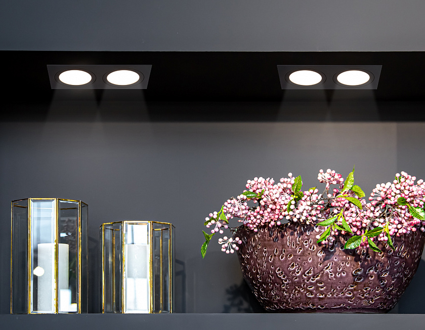 TN51827/2 BK черный GX53/2 max 15W 215*110*39