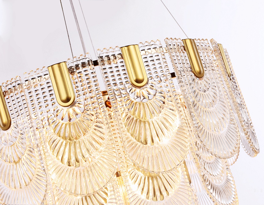 TR5388/12 GD/FR золото/белый матовый E27*12 max 40W D600*400