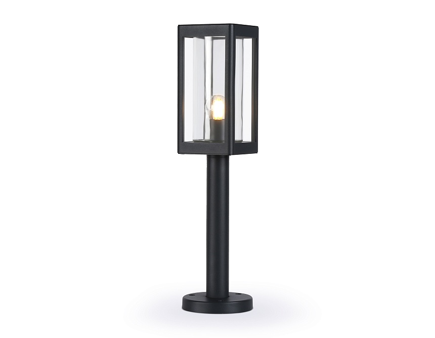 ST2417 BK/CL черный/прозрачный IP54 E27 max 40W 110*110*500 ST2417 BK/CL черный/прозрачный IP54 E27 max 40W 110*110*500