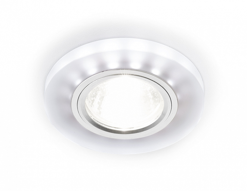 S214 WH/CH/WH матовый/хром/MR16+3W(LED WHITE)