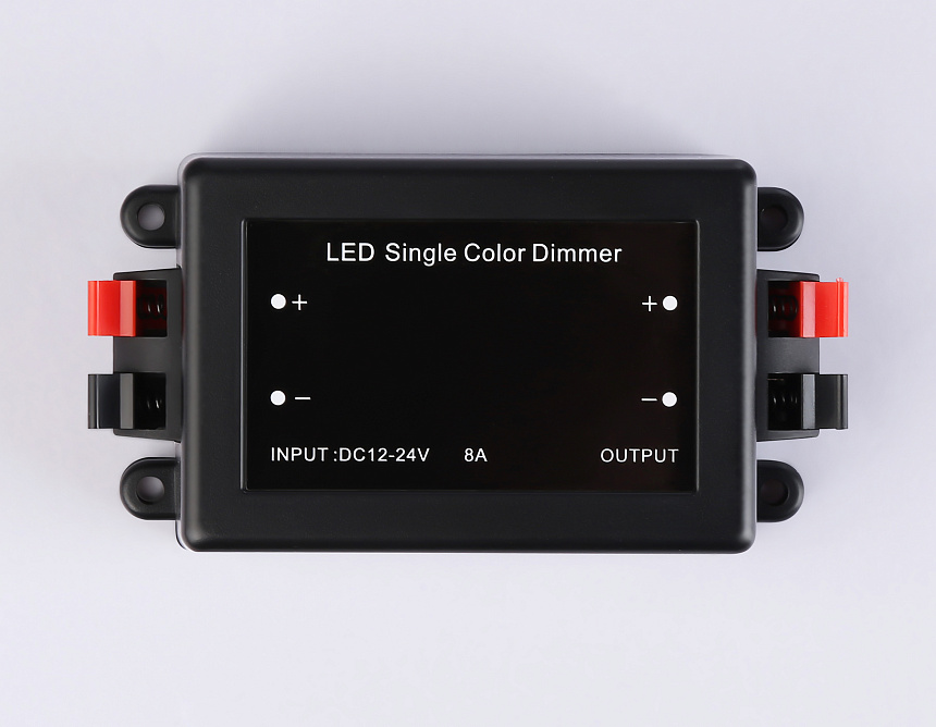 GS11001 контроллер диммер 8A 12V 96W/24V 192W (ПДУ Радио 2.4G CR2025)