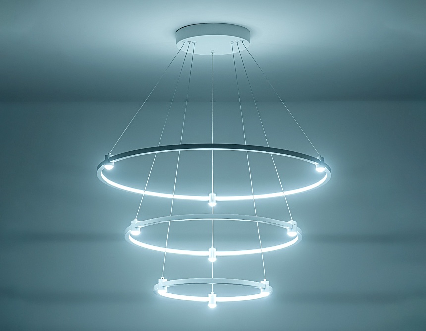 FL5511/3+9 WH белый 90W 3000K/4200K/6400K D800/600/400*1300 (без ПДУ)