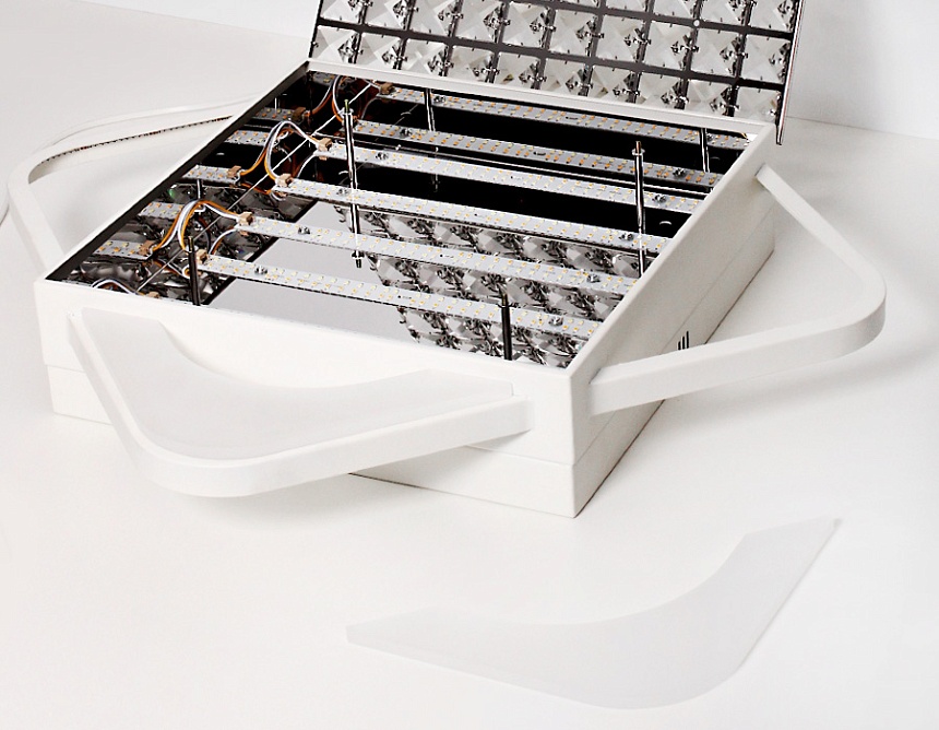 FA124 WH белый 104W 510*510*110 (ПДУ РАДИО 2.4)