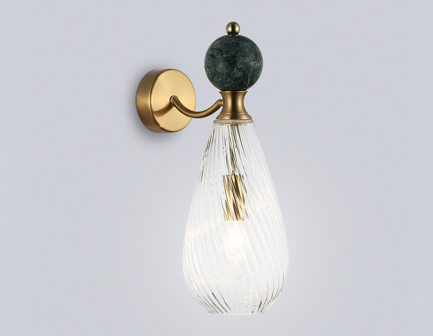 LH53294 BS/CL латунь/прозрачный E14 max 40W 200*125*345