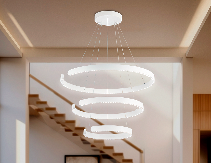 FL5887/3 WH белый 90W 3000K/4200K/6400K D800/600/400*1200 (без ПДУ)