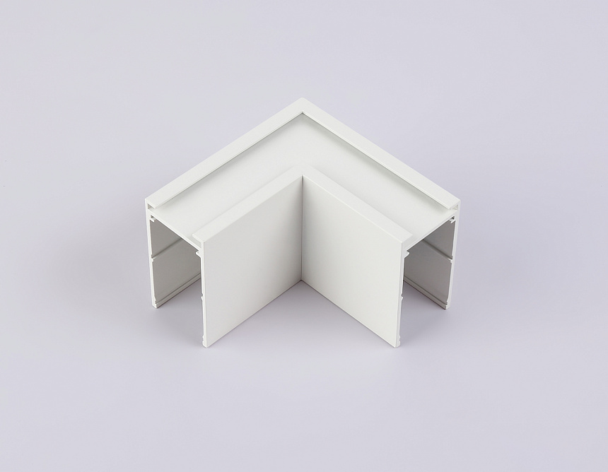 GL1031 WH белый коннектор угловой для накладного шинопровода Magnetic 220V 80*80*52
