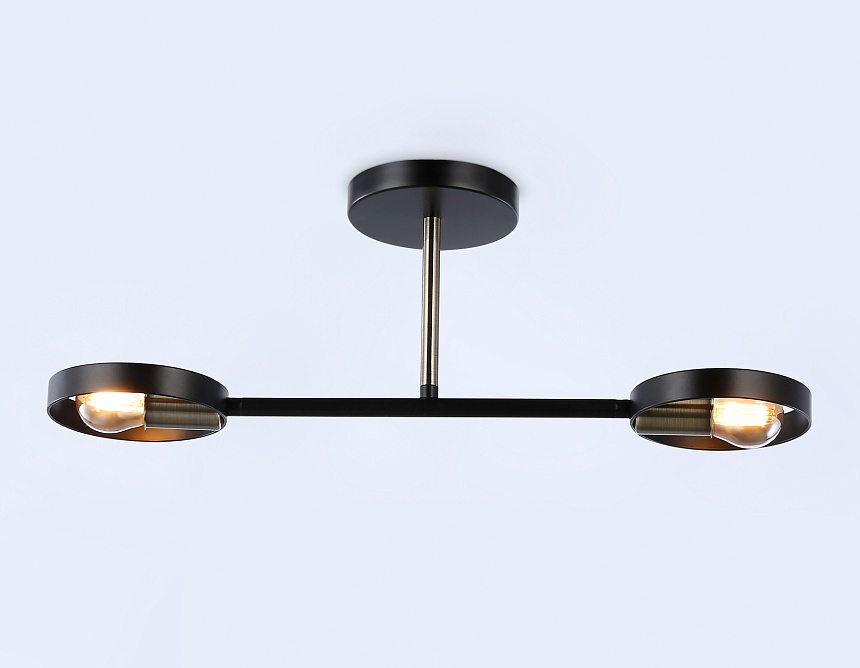 TR8225/2 BK/SB черный/бронза E27/2 max 40W 510*165*190