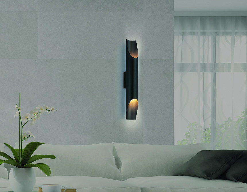 TN5152/2 BK черный E27/2 max 40W 400*60*85