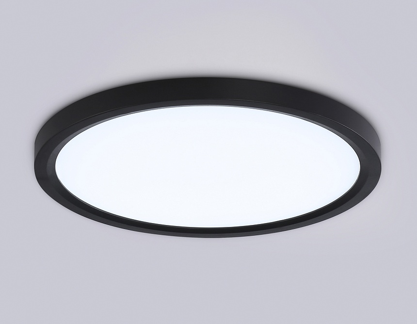 FZ1906 BK черный IP54 26W 3000K-6500K CCT-переключатель D370*25 (Без ПДУ)