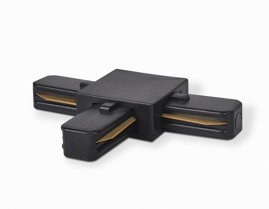 GL7078 BK черный коннектор Т-образный однофазный для соединения трековых шинопроводов