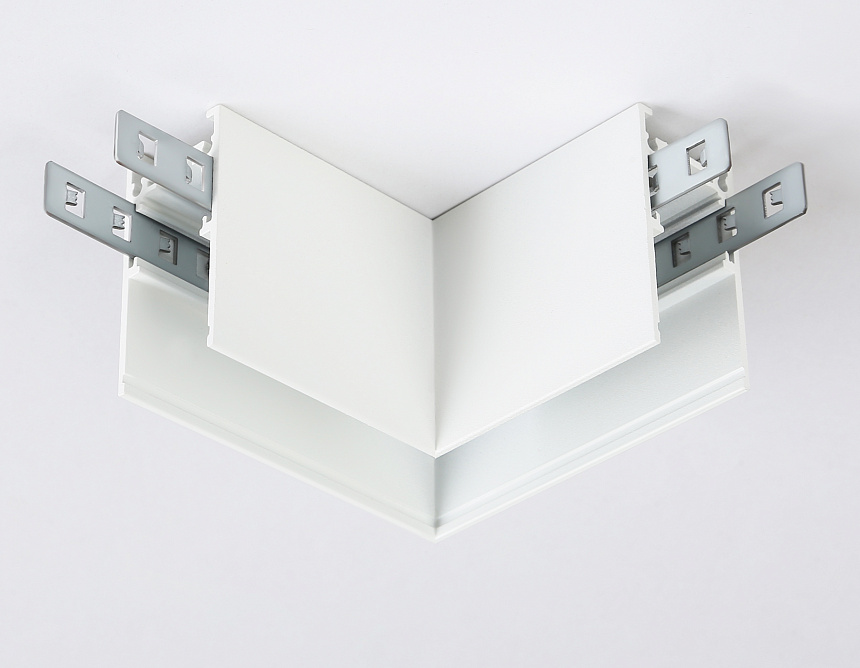 GL3369 WH белый коннектор угловой для накладного шинопровода 85*85*H53.7