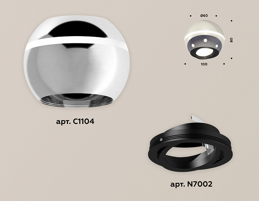 XS1104010 PSL/PBK серебро полированное/черный полированный MR16 GU5.3 LED 3W 4200K (C1104, N7002) XS1104010 PSL/PBK серебро полированное/черный полированный MR16 GU5.3 LED 3W 4200K (C1104, N7002)