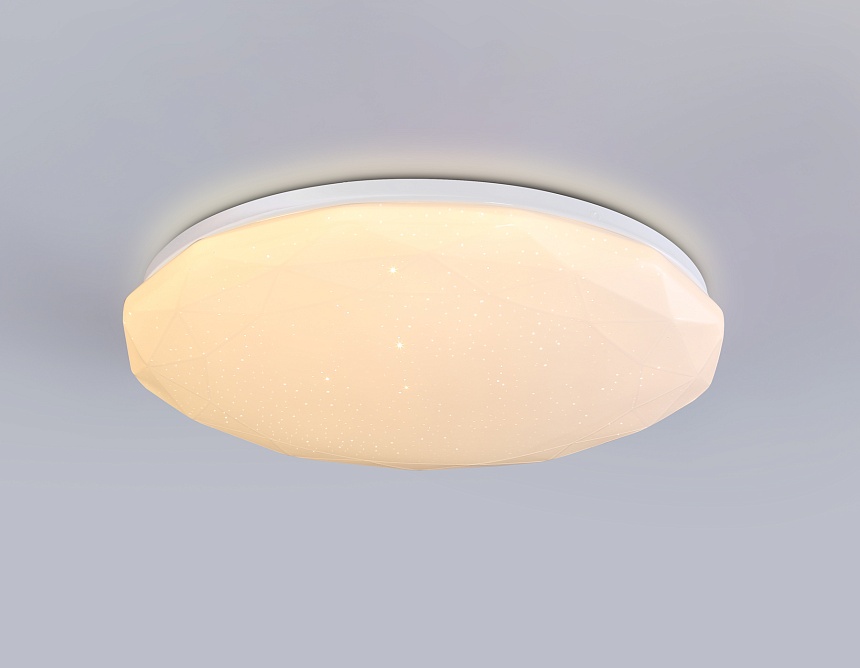 FZ417 WH белый IP20 46W 3000K-6500K+RGB D380*60 (ПДУ ИК)