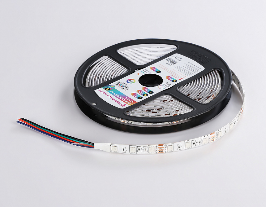 GS2302 5050 60Led/ 14.4W m/ 12V IP65 RGB/ 5000*10*2.87mm (4 конт.) GS2302 5050 60Led/ 14.4W m/ 12V IP65 RGB/ 5000*10*2.87mm (4 конт.)