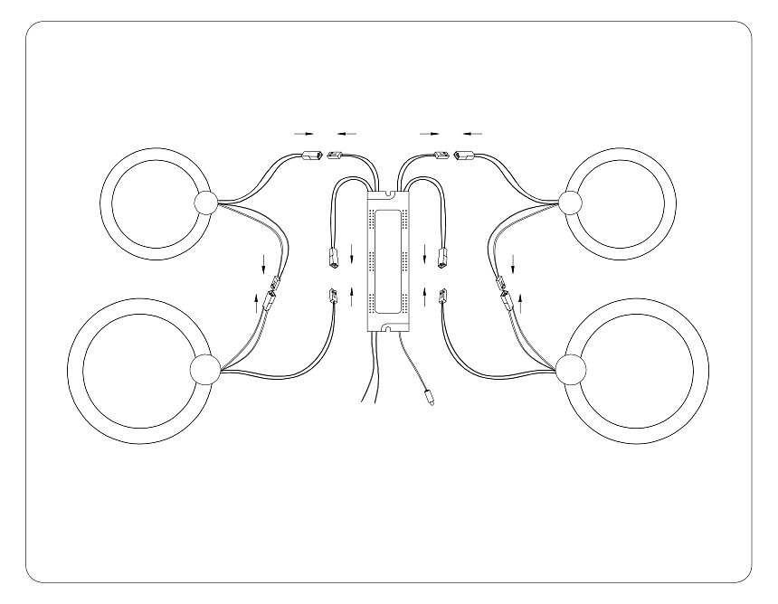 FA3811/2+2 WH белый 3000K-6400K 82W 620*420*130 (ПДУ ИК)