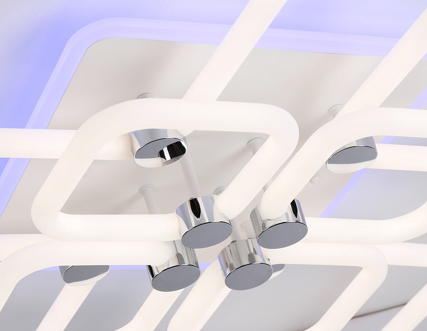 FA3866/4+4 WH белый 144W 3000K-6400K+RGB 627*627*121 (ПДУ РАДИО 2.4G)