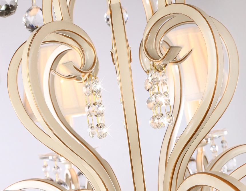 TR4561/8 BG/GD бежевый/золото E14/8 max 40W D750*605