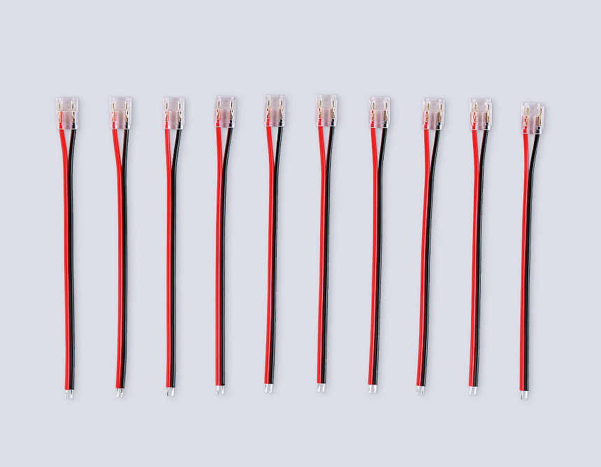 GS7375 Соединитель гибкий односторонний COB 12/24V для лент 8/10mm (2 конт.) (10шт)