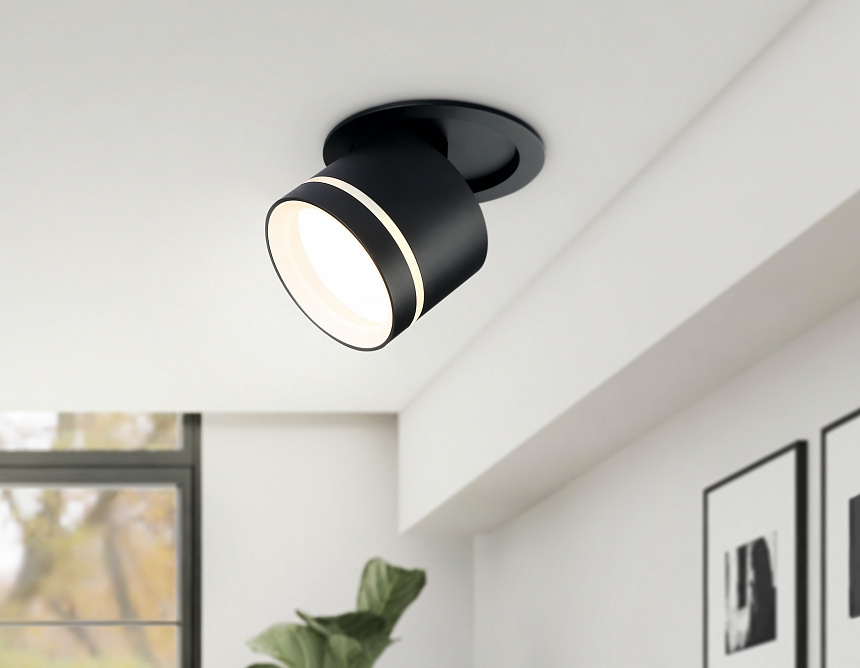 TA1432 SBK/FR черный песок/белый матовый GX53 D85*95