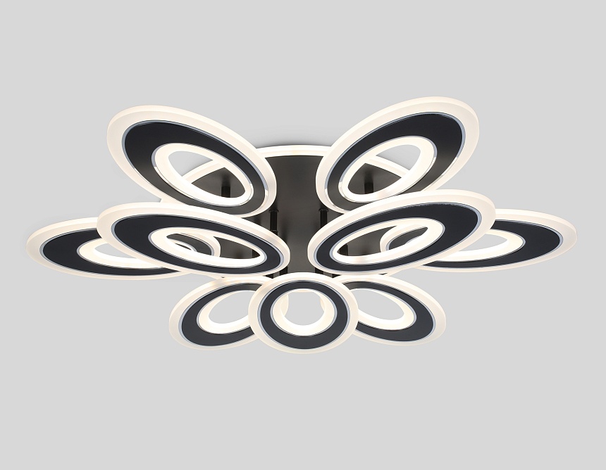 FA8938/6+3 BK/CH черный/хром 255W 3000K-6400K 740*660*120 (ПДУ РАДИО 2.4G)