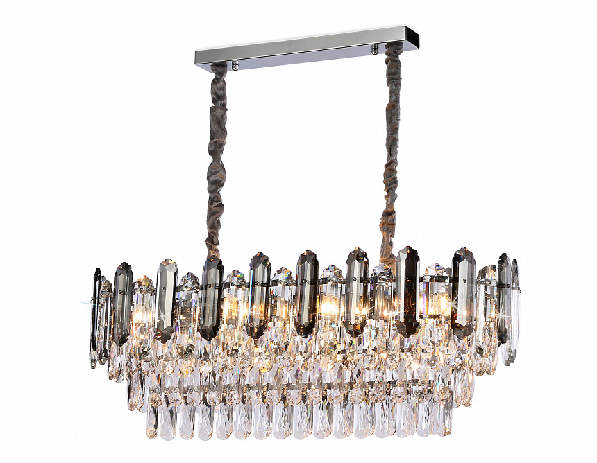 TR5199/12 CH/CL/SM хром/прозрачный/дымчатый E27*12 max 40W 800*300*290