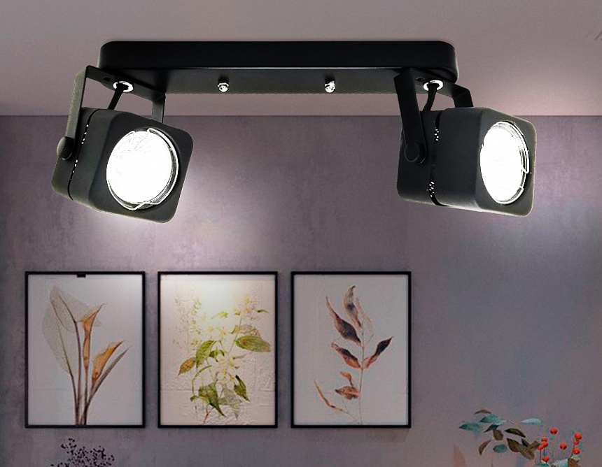 TA114 BK черный GU10 260*130*D60 TA114 BK черный GU10 260*130*D60
