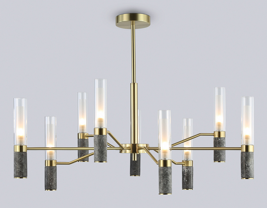 LH53355/9 GD/CL/WH золото/прозрачный/белый G9*9 max 40W D850*890