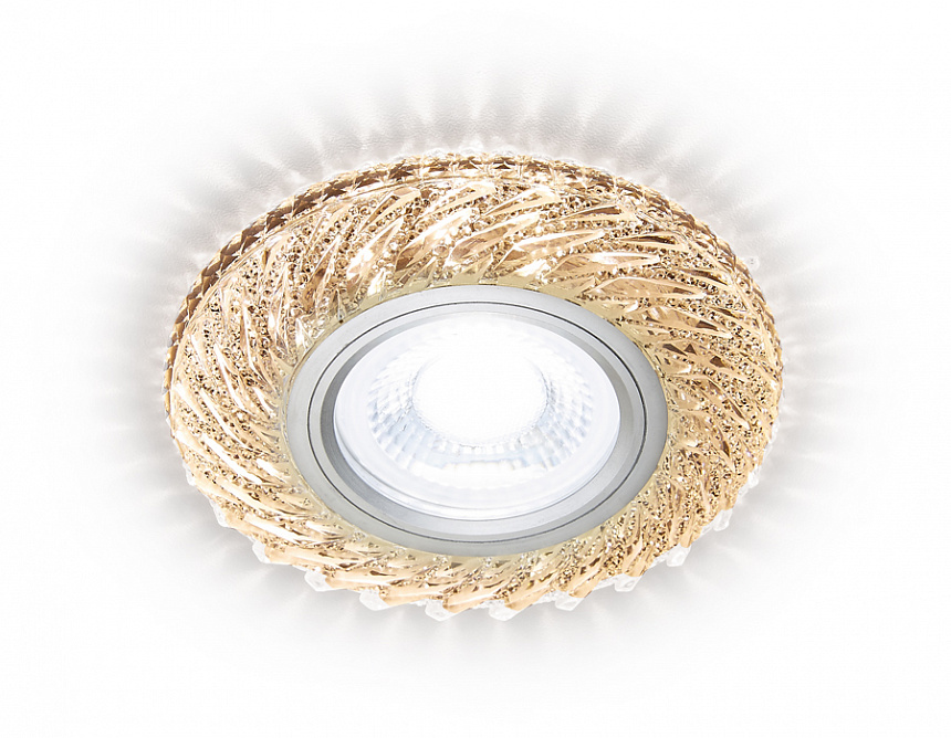 S295 CH/WR хром/прозрачный хрусталь/MR16+3W(LED WARM 3000K)