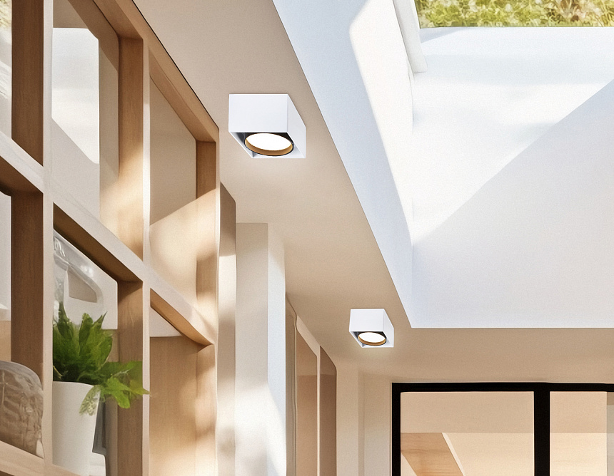 TN70865 WH/BK белый/черный GX53 max 12W 95*95*62