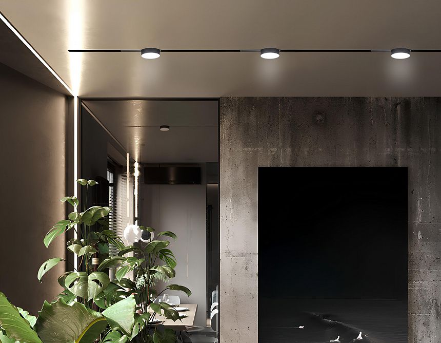 GL1381 BK черный IP20 15W 3000K-6400K 220V 120° D115/232*115*77 (Без ПДУ)