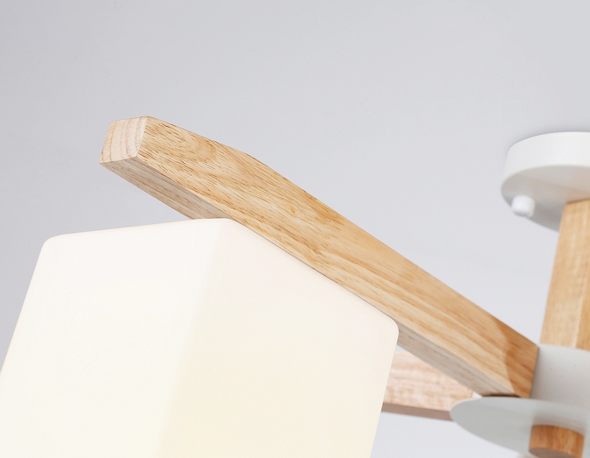 TR83118/5 WH/LW белый/светлое дерево E27/5 max 40W D700*325