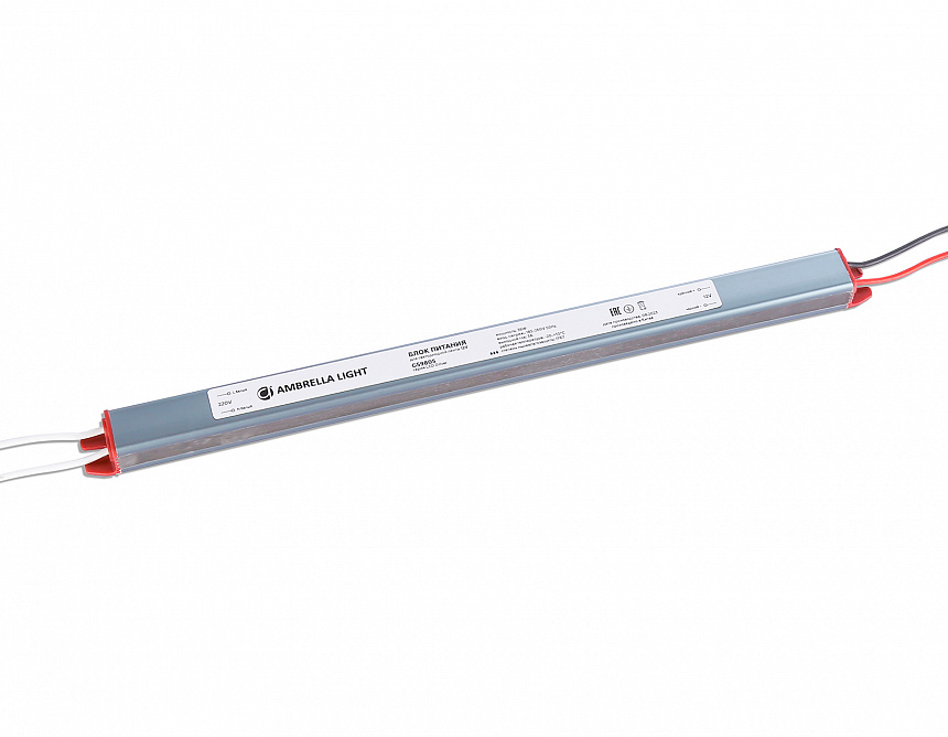 GS9805 блок питания 12V 36W 3A IP67 185-260V 292*18*14.8