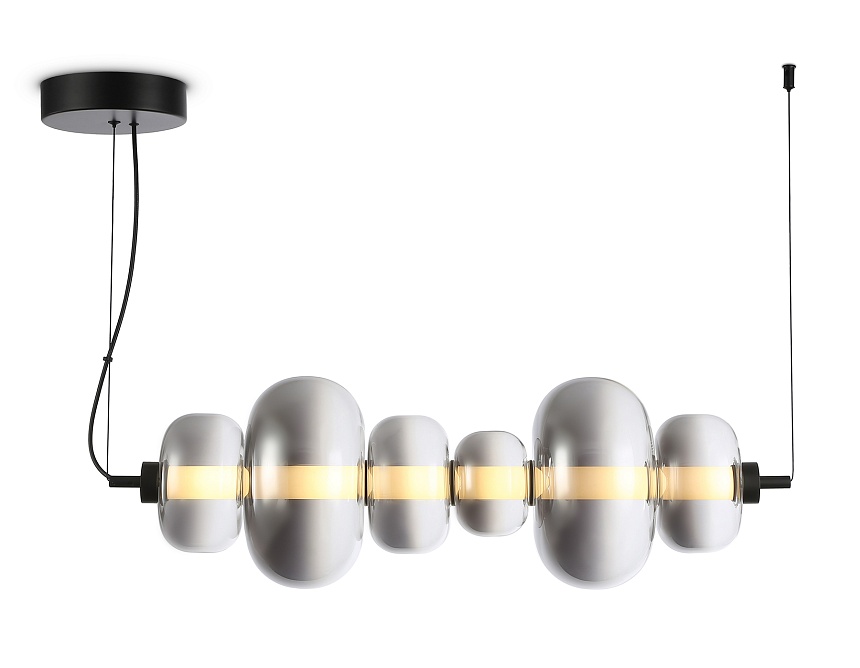 LH11072 BK/SM черный/дымчатый 36W 3000K 745*230*230