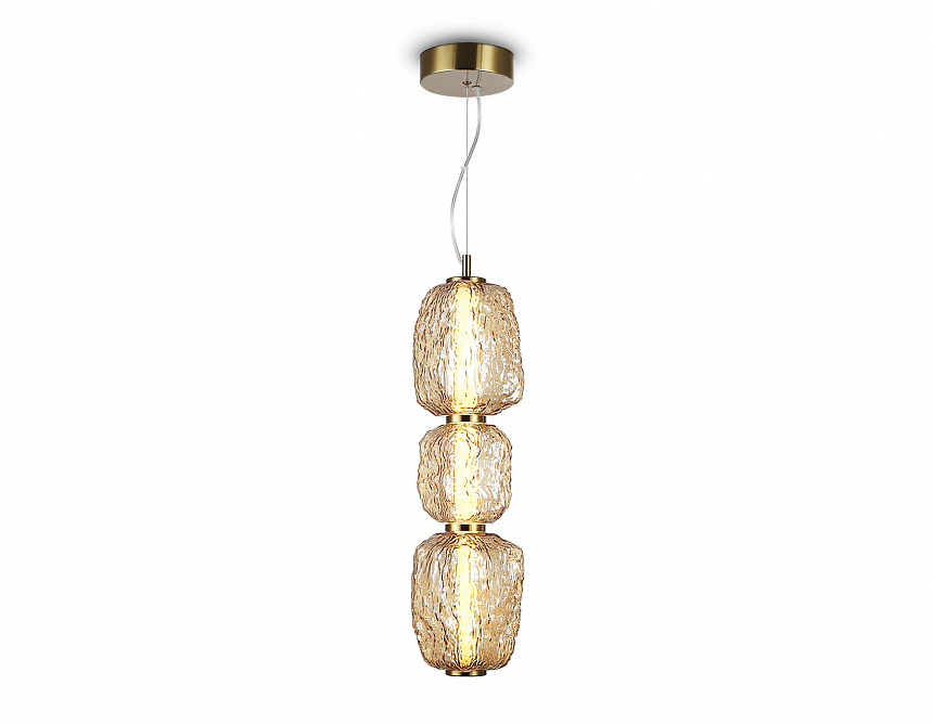 LH30102 SB/TI бронза/янтарь 23W 3000K 140*140*1760