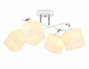 TR303083/4 WH/CH/FR белый/хром/белый матовый E27/4 max 40W 620*620*260