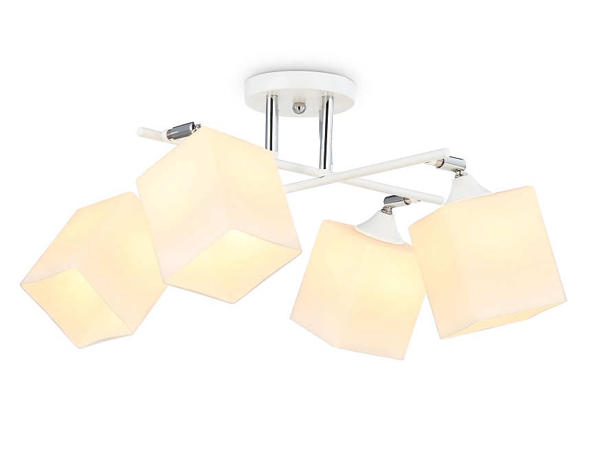 TR303083/4 WH/CH/FR белый/хром/белый матовый E27/4 max 40W 620*620*260