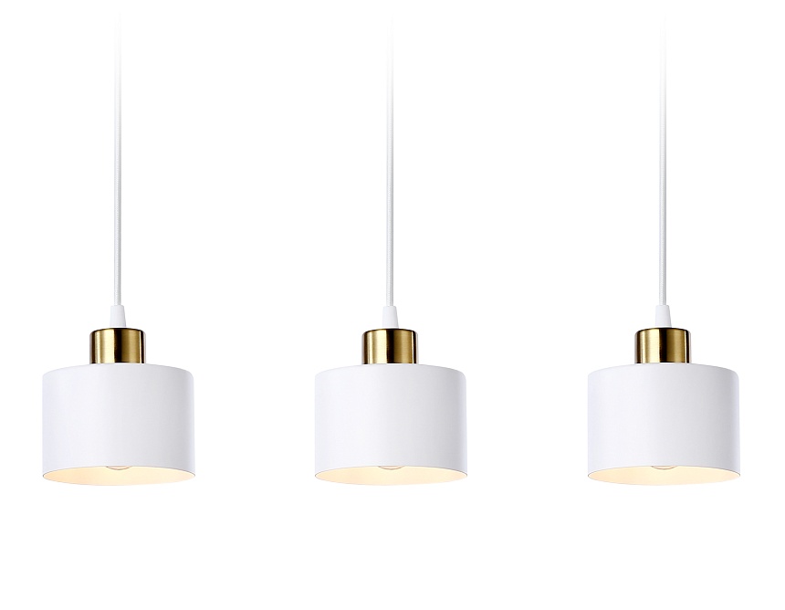 TR8117/3 WH/BS белый/латунь E27*3 max 40W 580*120*970