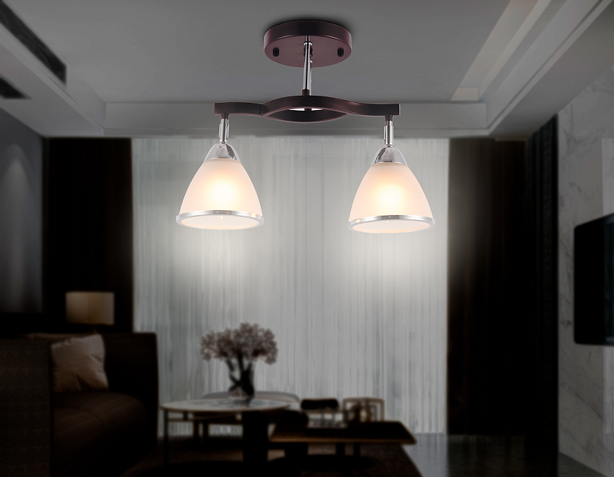 TR3111/2 DCF/CH темный кофе/хром E27 max 40W 400*150*315