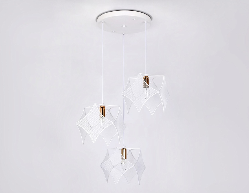 TR8426/3 WH/GD белый/золото E14/3 max 40W D510*1000