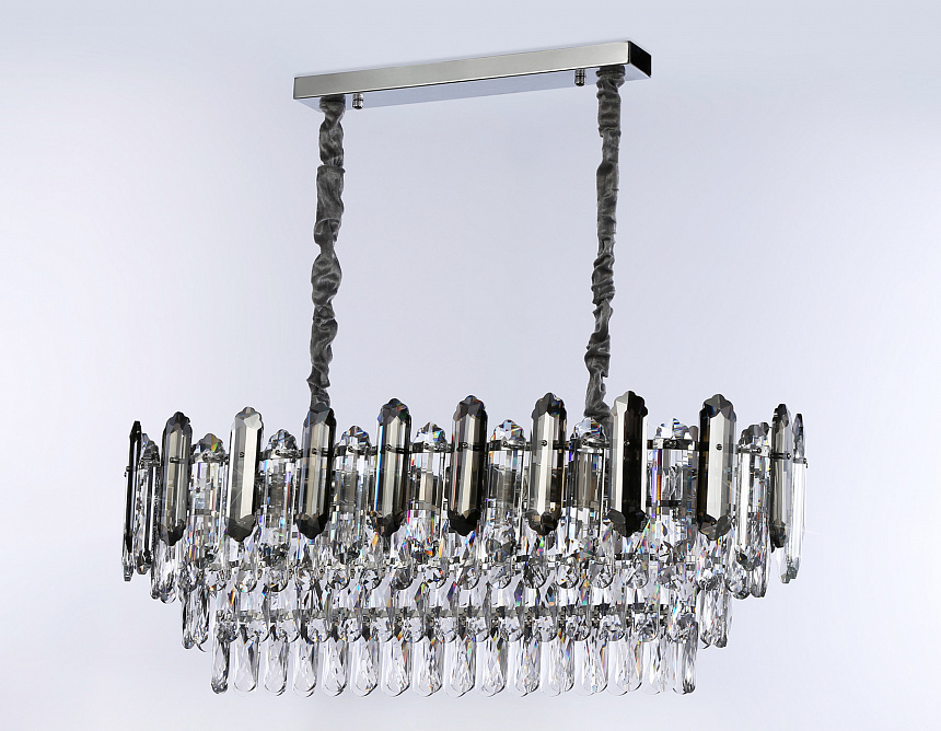 TR5199/12 CH/CL/SM хром/прозрачный/дымчатый E27*12 max 40W 800*300*290