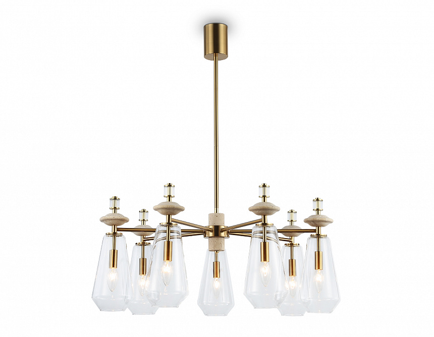 LH53306/7 BS/CL латунь/прозрачный E14*7 max 40W D770*925