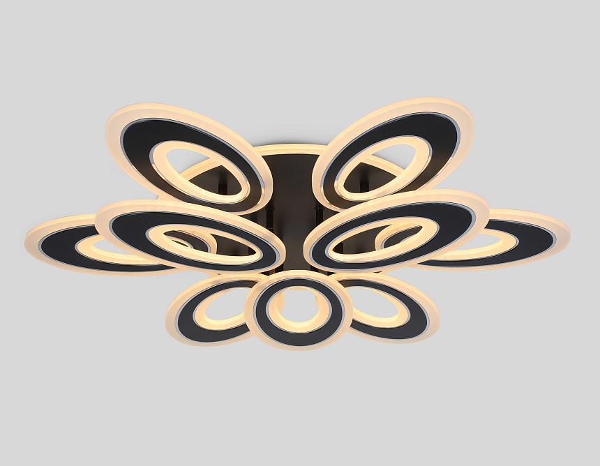 FA8938/6+3 BK/CH черный/хром 255W 3000K-6400K 740*660*120 (ПДУ РАДИО 2.4G)