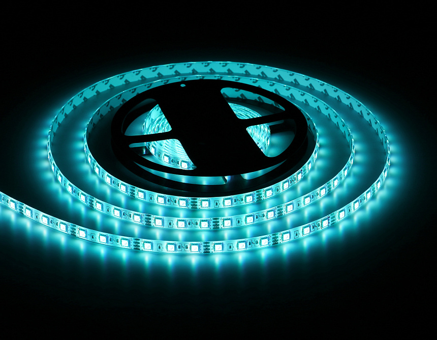 GS2302 5050 60Led/ 14.4W m/ 12V IP65 RGB/ 5000*10*2.87mm (4 конт.) GS2302 5050 60Led/ 14.4W m/ 12V IP65 RGB/ 5000*10*2.87mm (4 конт.)