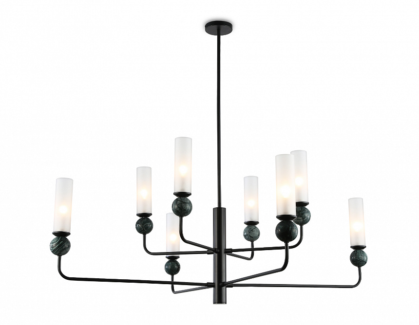 LH53275/8 BK/WH черный/белый E14*8 max 40W D1260*1445